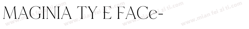 MAGINIA TY E FACe字体转换